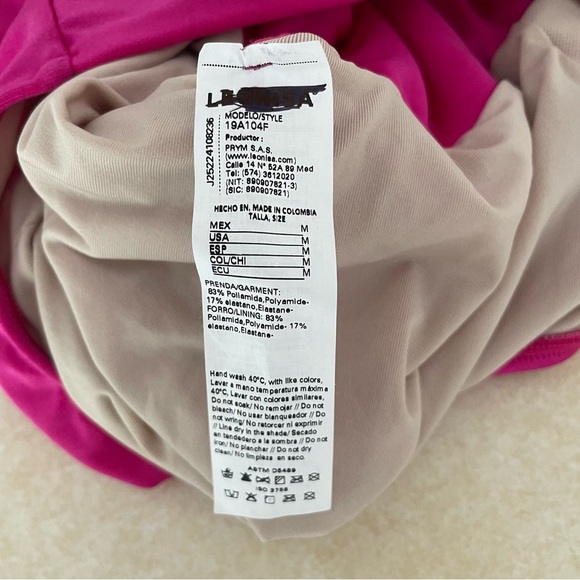 New! Leonisa shapeware slimming lattice front one piece swimsuit 37782 - Picture 10 of 11